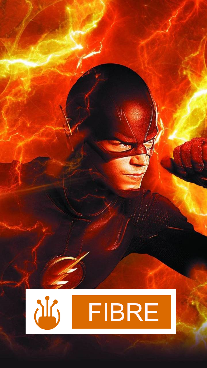 The Flash Fibre logo complete